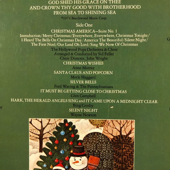12” LP Vinyl Record  Christmas America - Picture 3 of 8